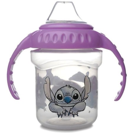 Cup with handles - THERMOBABY - 250 ml - Silicone spout - Lilo & Stitch
