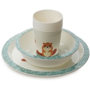 Mein erstes Mikrowellen-Mahlzeitenset - THERMOBABY - Castor - Teller, Schüssel, Tasse