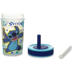 Strohhalmbecher - THERMOBABY - LILO & STITCH - 420 ml - Auslaufsicher - BPA-frei