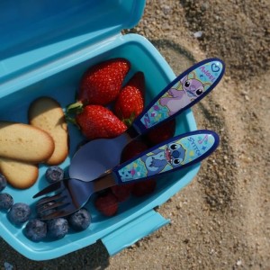 2er-Set Besteck - THERMOBABY - LILO & STITCH - Gabel + Löffel - Edelstahl
