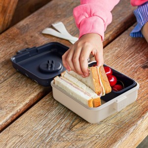 Kinder-Sandwichbox – MONBENTO – Inkl. Besteck – BPA-frei – Snacky Wolf