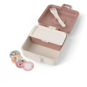 Kinder-Sandwichbox – MONBENTO – Inkl. Besteck – BPA-frei – Snacky Fox