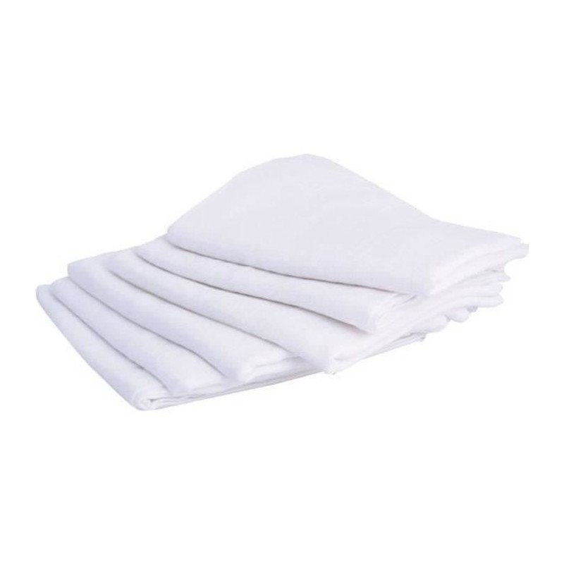 DOMIVA Set of 6 square nappies - Cotton - 70x70cm