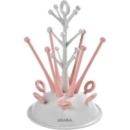 Egoutte-biberons arbre - BEABA - Jusqu'a 6 biberons - Rose