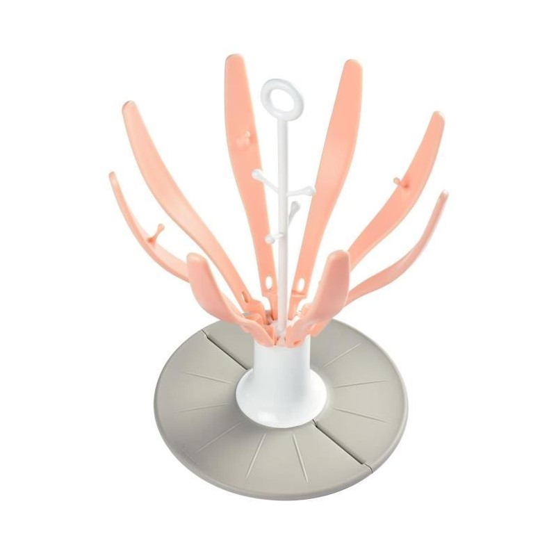 BEABA Faltbarer Flaschenablauf Blume rosa
