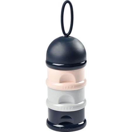 BEABA Stapelbarer Milchspender (dunkelblau + grau + pink)