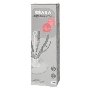 BEABA Drip Faltbare Babyflasche Blumengrau
