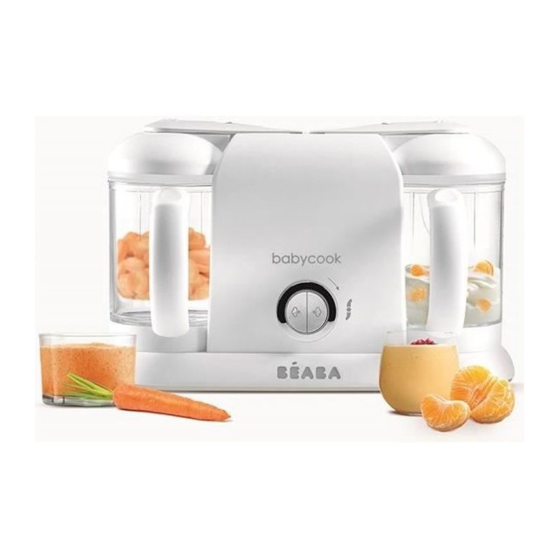 BEABA Babycook Duo Baby Roboter Weiß & Silber