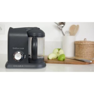 BÉABA - Babycook Solo - Robot Bébé 4 en 1 Mixeur-Cuiseur - Cuisson Vapeur - Dark Grey