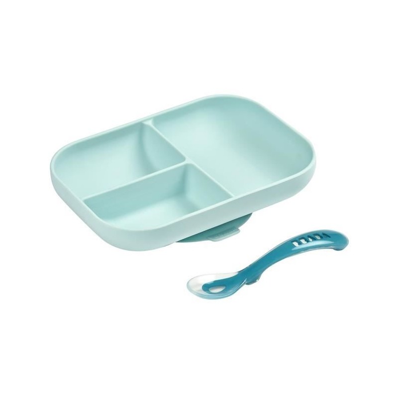 BEABA Silikon Lunch Set 2-teilig - blau