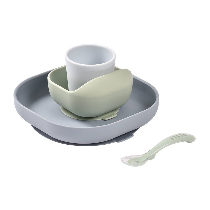BEABA Silikon Mahlzeit Set 4 Stück - Dschungel