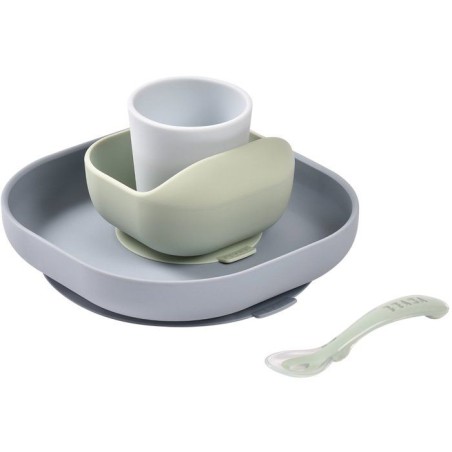 BEABA Silikon Mahlzeit Set 4 Stück - Dschungel