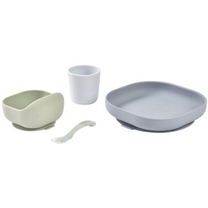 BEABA Silikon Mahlzeit Set 4 Stück - Dschungel