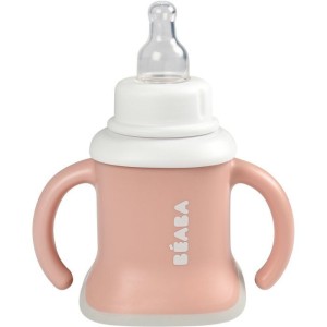 BEABA evoluclip 3 in 1 old pink mug