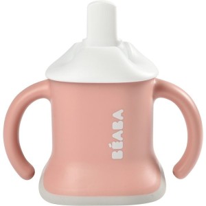 Tasse 3-en-1 - BEABA - Evoluclip - Vieux rose