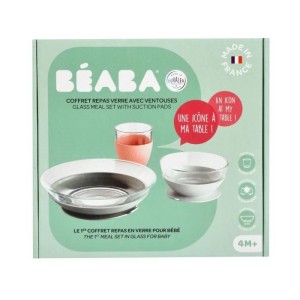 Béaba Repas Coffret Verre Eucalyptus 4 pieces
