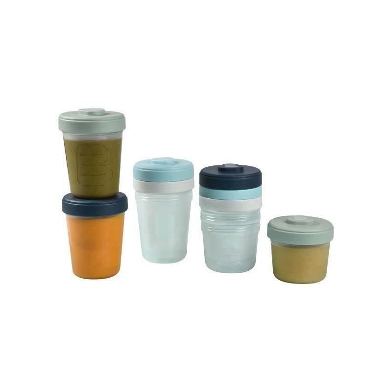 BEABA Set 2. Alter 8 Portionen Clip - (4x150ml + 4x250ml)