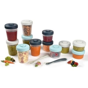 BEABA Pack 1. Sturmmahlzeit (2x90ml + 4x150ml + 6x250ml + 2 Messlöffel 1. Alter)
