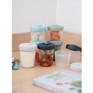 BEABA Pack 1. Sturmmahlzeit (2x90ml + 4x150ml + 6x250ml + 2 Messlöffel 1. Alter)