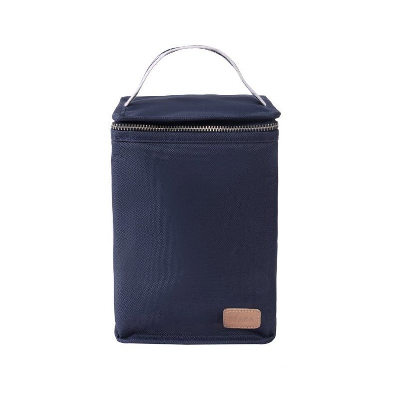 BEABA, Pochette repas isotherme Bleu marine / stripes