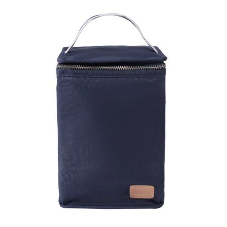BEABA, Insulated lunch pouch Navy blue / stripes
