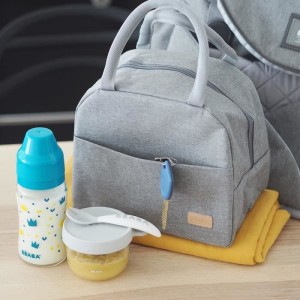 BEABA, Heather Gray Insulated Lunch Bag