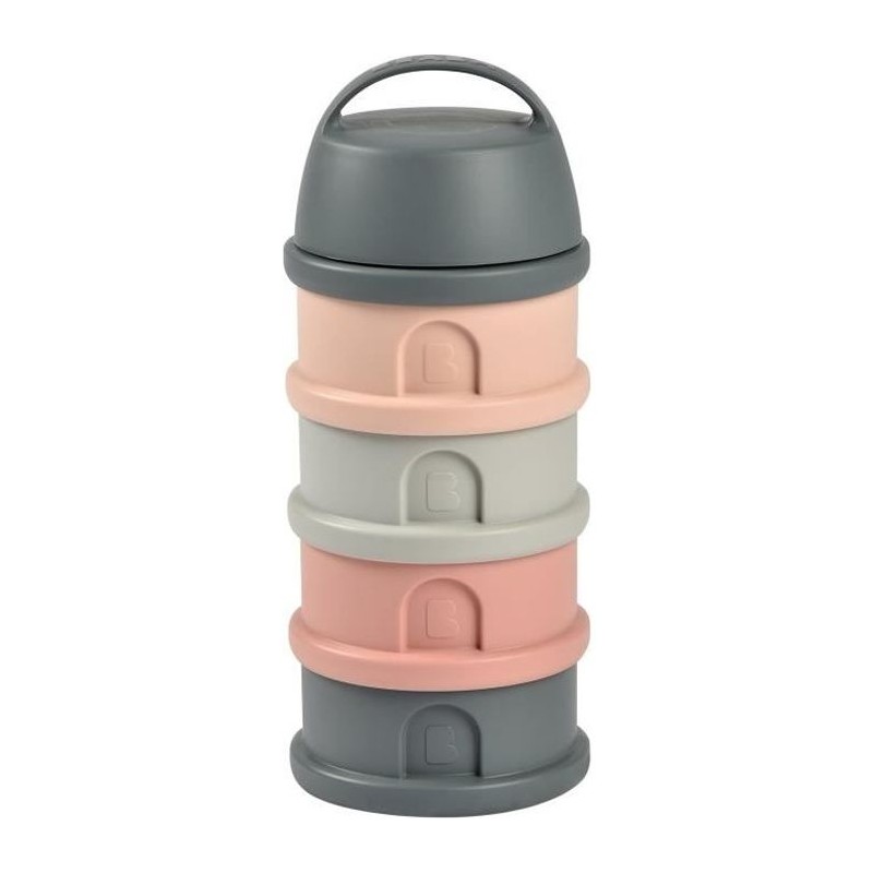 BeaBa, Dosser Box, 4 Fächer, Mineralgrau / Pink