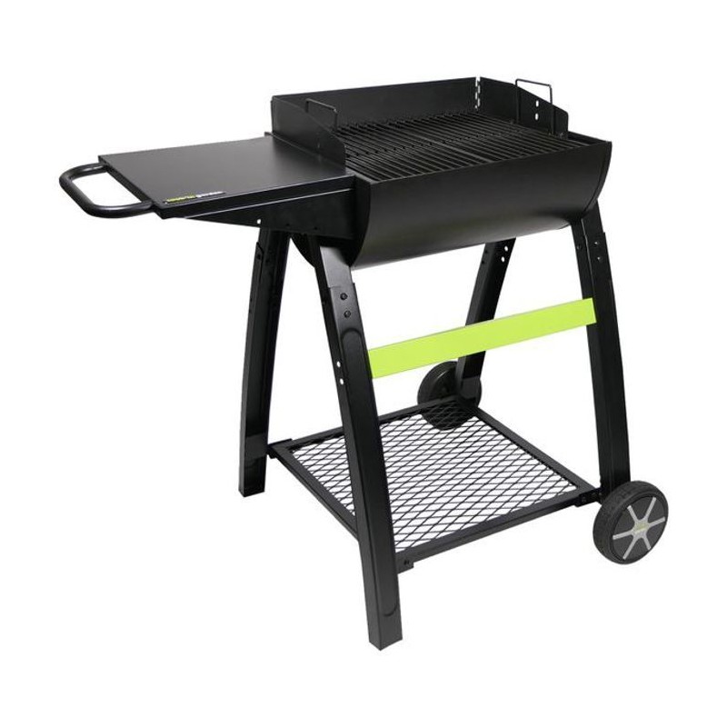 COOK'IN GARDEN Barbecue charbon de bois TONINO 50 - L 102xl71xH 90cm - Surface de cuisson : 42x41,5 cm - Noir