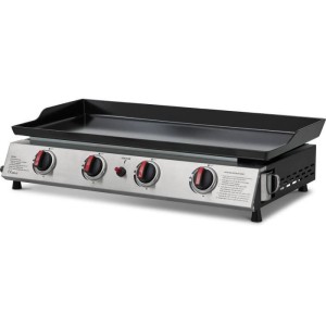 COOKING BOX Plancha gaz CALI - 4 feux - 9,6 kW - 82x45x22 cm - Surface de cuisson en acier: 77x35 cm