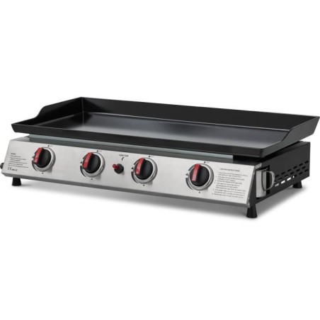 COOKING BOX Plancha gaz CALI - 4 feux - 9,6 kW - 82x45x22 cm - Surface de cuisson en acier: 77x35 cm