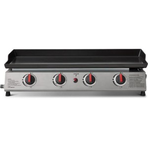 COOKING BOX Plancha gaz CALI - 4 feux - 9,6 kW - 82x45x22 cm - Surface de cuisson en acier: 77x35 cm