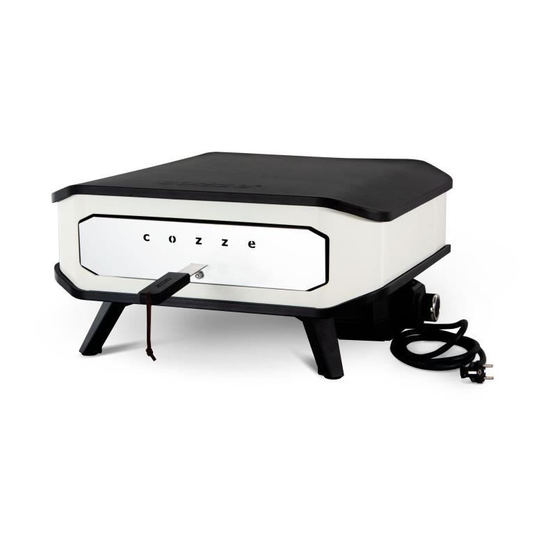 Electric pizza oven - COZZE - 2200 W - 60.5 x 60.5 x 30.5 cm - Black / White