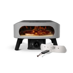 Four a pizza gaz - COZZE - 13 - 90430 - 6 KW - 50 x 50 x 29,5 cm - Jusqu'a 450°C - Thermometre inclus - Porte