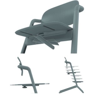 CYBEX - Chaise haute évolutive - Pack 3 en 1 - LEMO 2 - Bleu - Réglable en hauteur et en profondeur - Set bébé inclus