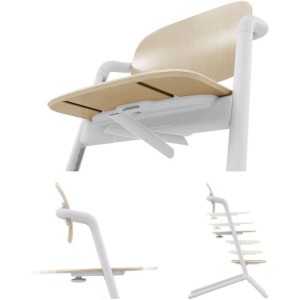 CYBEX – Lemo 2 3-in-1-Set mit verstellbarem Hochstuhl, Baby-Set und Tablett – Sandweiß