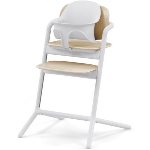 CYBEX – Lemo 2 3-in-1-Set mit verstellbarem Hochstuhl, Baby-Set und Tablett – Sandweiß