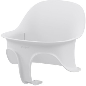 CYBEX - Chaise haute évolutive - Pack 3 en 1 - LEMO 2 - Blanc/ Bois - Réglable en hauteur et en profondeur - Set bébé inclus