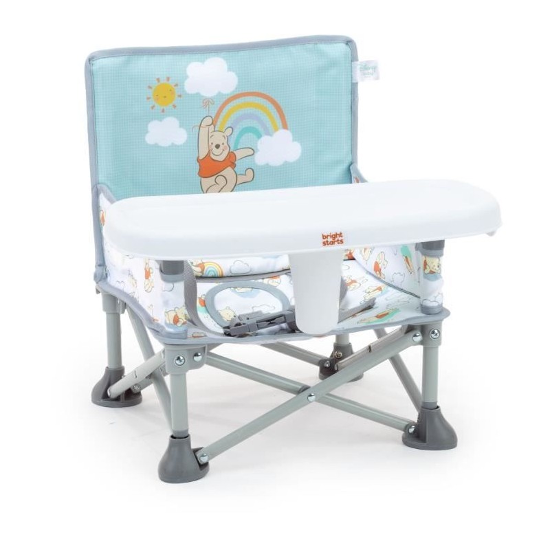 DISNEY BABY Winnie the Pooh Booster Chair, Pop 'n Sit Booster, Indoor, Outdoor, Practical and Compact, Quick Fold,
