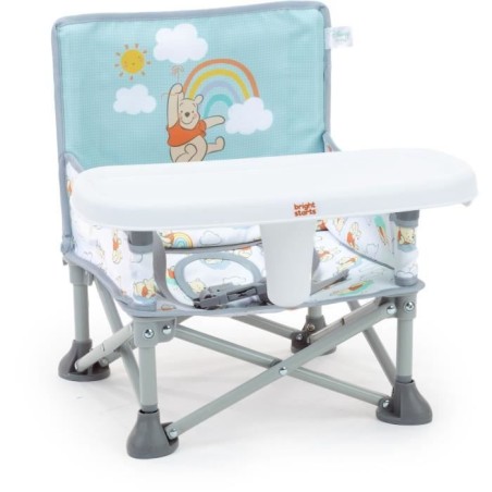 DISNEY BABY Winnie the Pooh Sitzerhöhung, Pop 'n Sit Sitzerhöhung, drinnen, draußen, praktisch und kompakt, schnell zusammenk