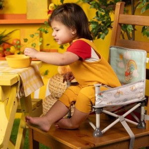 DISNEY BABY Winnie the Pooh Sitzerhöhung, Pop 'n Sit Sitzerhöhung, drinnen, draußen, praktisch und kompakt, schnell zusammenk