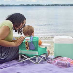 DISNEY BABY -PETITE SIRENE- Rehausseur de chaise pliable, nomade, de voyage, Léger et facile a nettoyer, Sac de transport inclu