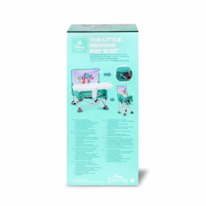 DISNEY BABY – DIE KLEINE MEERJUNGFRAU – Faltbarer, tragbarer Reise-Sitzerhöhungssitz, Leicht und einfach zu reinigen, Trage