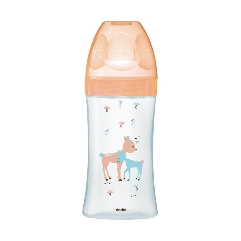 Dodie Biberon Sensation+ Anti-Coliques en Verre +0m Beige Biche 270ml