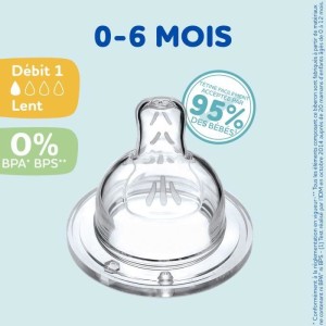 Set von 4 flachen Dodie -Empfindungen - Fluss 1 |  BIBERON - PIECES...