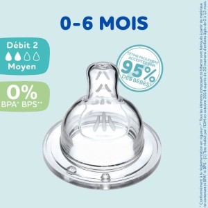 Set von 4 flachen Dodie -Empfindungen - Fluss 2 |  BIBERON - PIECES...