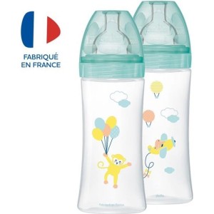 Dodie Biberon Sensation+ Anti-Coliques débit 3 +6mois Ballons Lot de 2 x 330ml