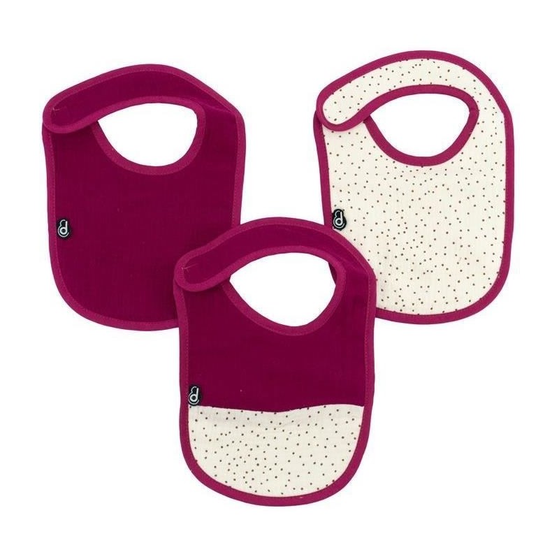 Pack of 3 bibs - DOMIVA - 6-12 months - Cotton gauze - Grenadine