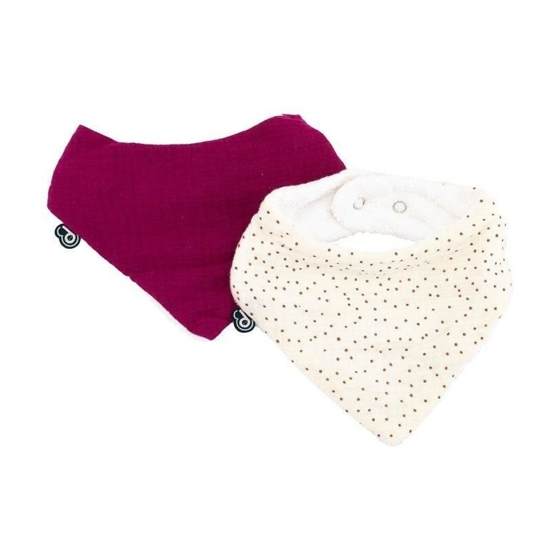 2er-Pack Bandana-Lätzchen - DOMIVA - TU - Musselin - Grenadine-Tupfen