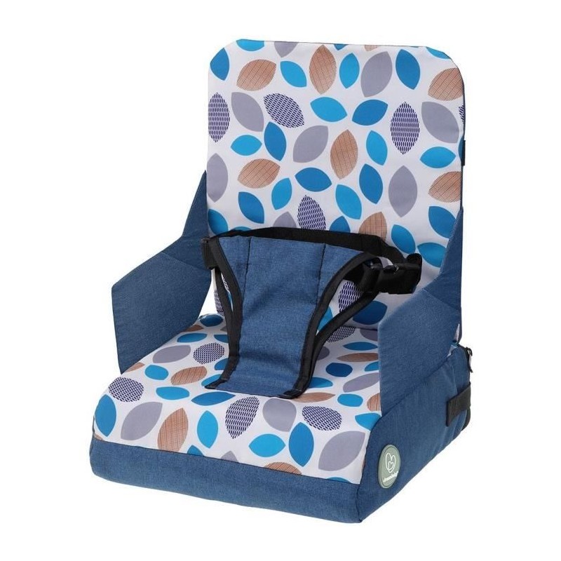 DREAMBABY Portable Feeding Booster Seat - Grab 'N Go - Leaves - Blue