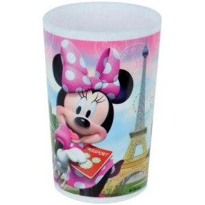 Disney Minnie Geschirrset – FUN HOUSE – 006377 – Glas, tiefer Teller, flacher Teller, Flasche, Snackbox und Besteck